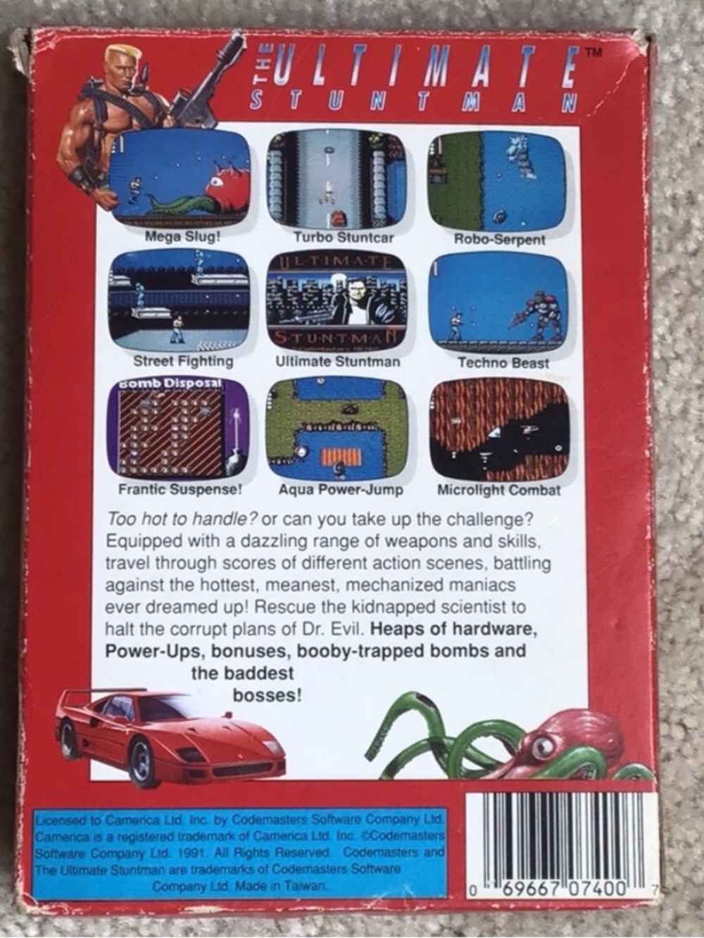 Vintage The Ultimate Stuntman Nintendo NES Video Game, 1991 - Picture 2 of 15